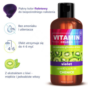 Farba półtrwała fioletowa Chenice Vitamin Colors Violet
