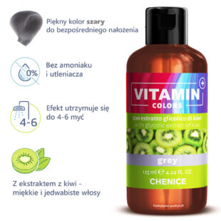 Farba półtrwała szara Chenice Vitamin Colors Grey