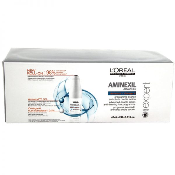 Kuracja przeciw wypadaniu włosów w ampułkach Loreal Aminexil Advanced 42x6ml