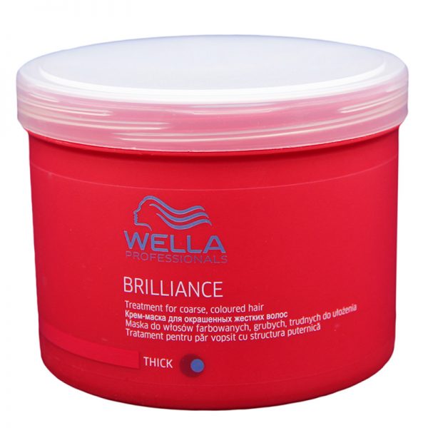 Maska do włosów farbowanych grubych Wella Professionals Brilliance Thick Treatment 500ml