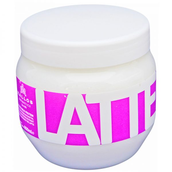 Maska do włosów zniszczonych Kallos Latte Hair Mask with milk protein 800ml