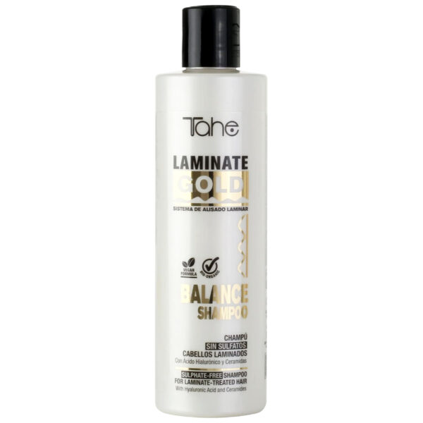 Zestaw do pielęgnacji włosów po zabiegu Tahe Laminate Gold Bioplastia Szampon 300ml